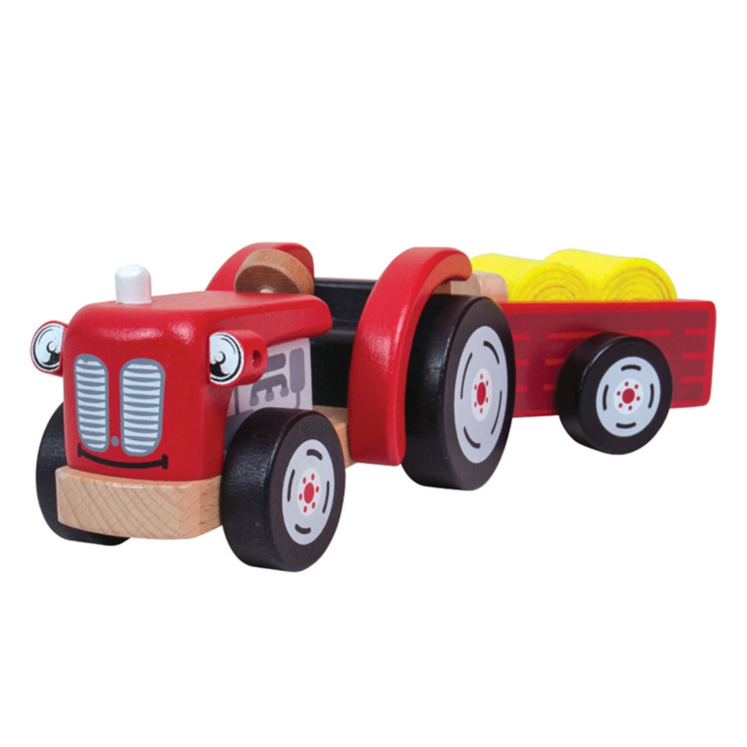 Tidlo Houten Trekker met Aanhangwagen