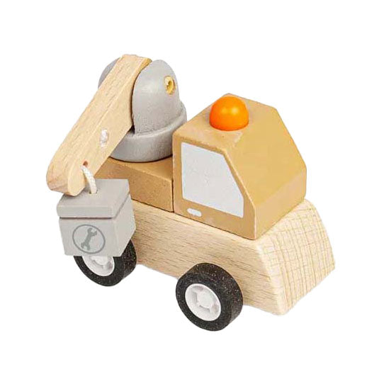 Bigjigs houten opwindvrachtwagen