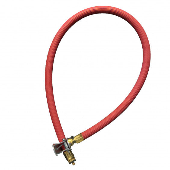 Mirage rubber slang rood voor voetpomp met plank