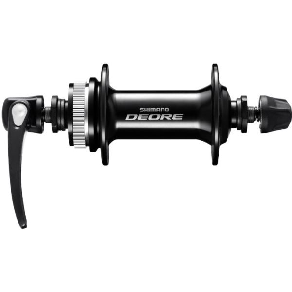 Shimano voornaaf deore hb-m6000 - 36 gaats - 100 mm inbouwbreedte - met snelspanner - zwart