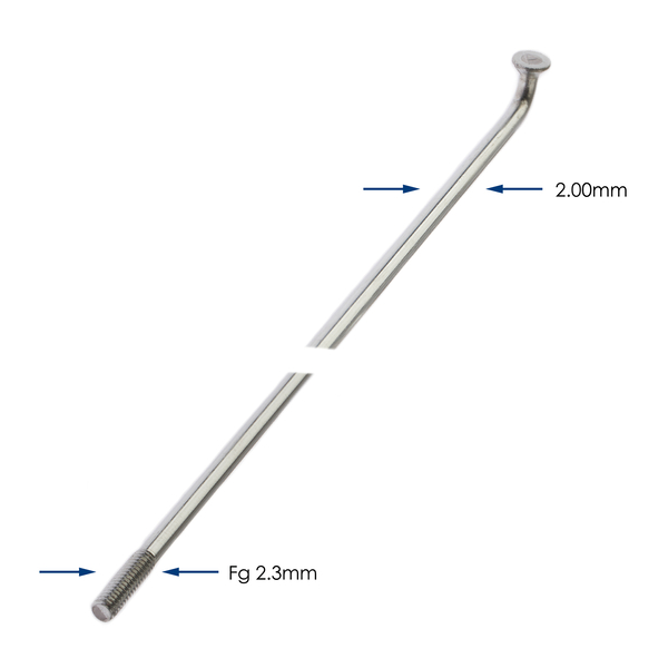 Spaken 296-14 Alpina ø2.00 mm FG 2.3 verzinkt - zilver (144 stuks)