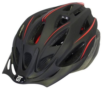 casque de vélo Fuse unisex noir mat rouge taille M