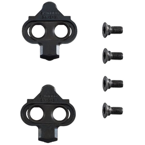 Jeu de cales Shimano sans plaque de verrouillage SPD SM-SH51