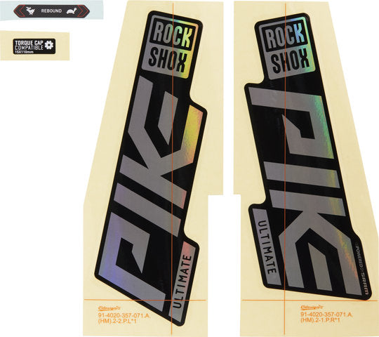Rockshox sticker set for pike ultimate - 2021 model