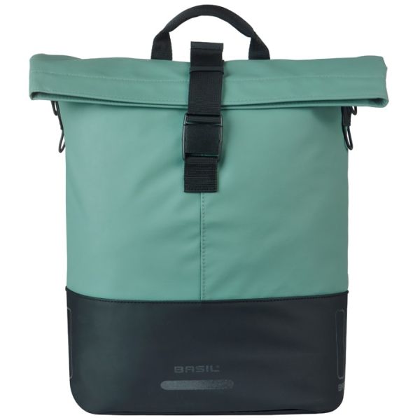 Basil cove shopper mik 14-16l 14 x 29 x 36 cm - groen zwart
