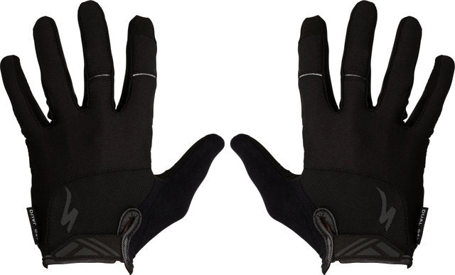 Specialized body geometry dual gel full finger gloves