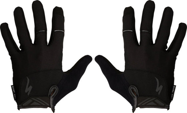 Specialized body geometry dual gel full finger gloves
