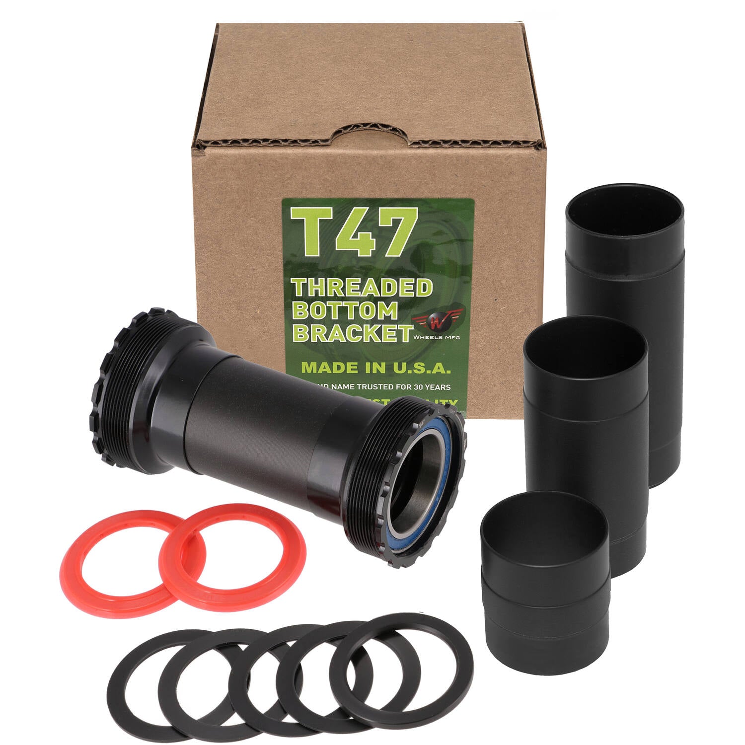 Wielen fabrikant - trapas t47 inboard sram dub abec 3 zwart