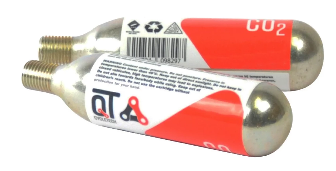 Qtcycletech qt cycle tech co2 patroon 12 gram met draad
