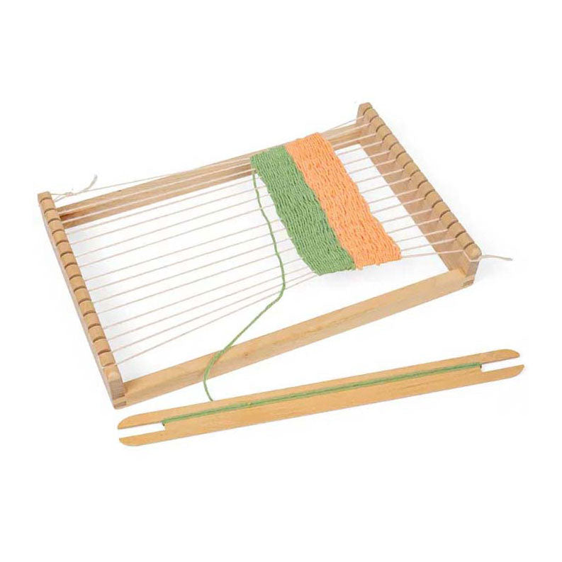 Bigjigs houten weefraamset, 10dlg.