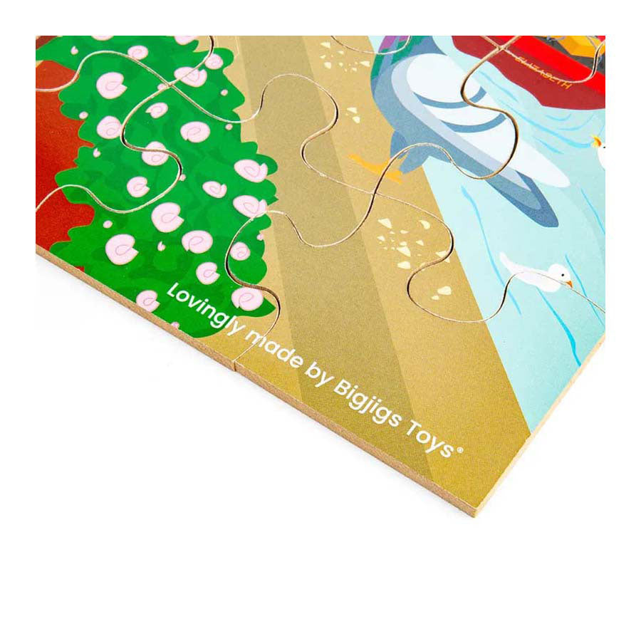 Bigjigs houten londen stad vloerpuzzel, 48st.