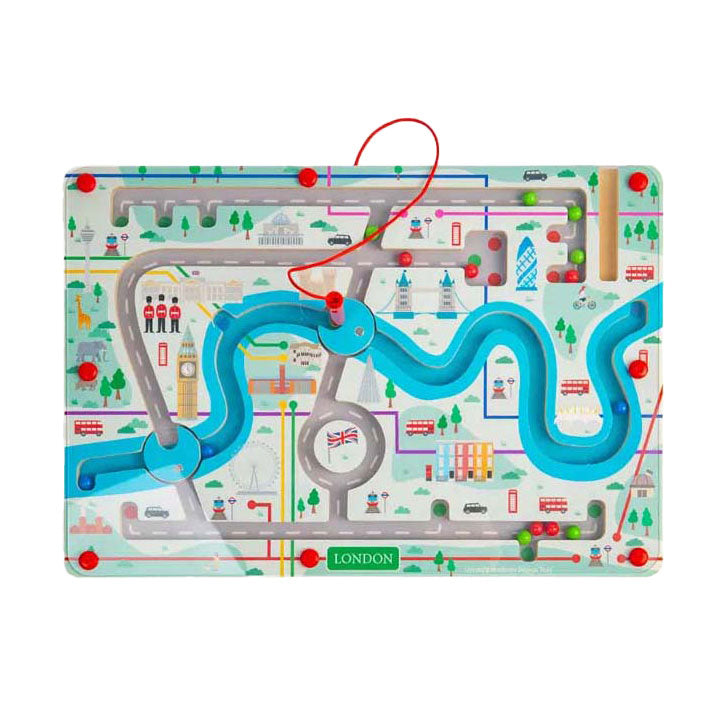 Bigjigs houten magnetische londen doolhof