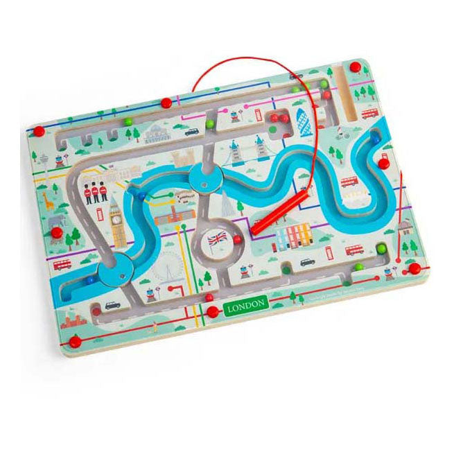 Bigjigs houten magnetische londen doolhof