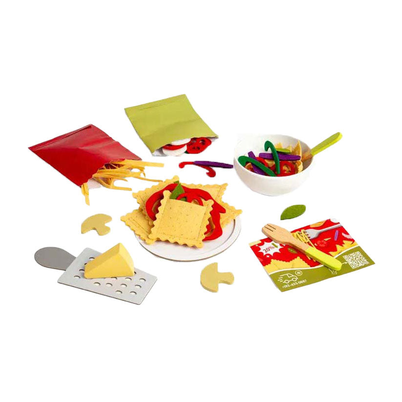 Bigjigs pasta voor twee speelset, 64dlg.