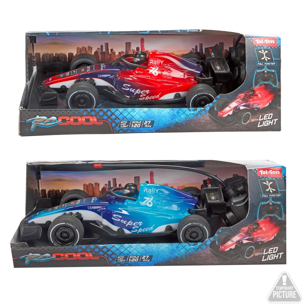 Toi-toys rc-cool raceauto f1 style met licht 1:20 2 assorti