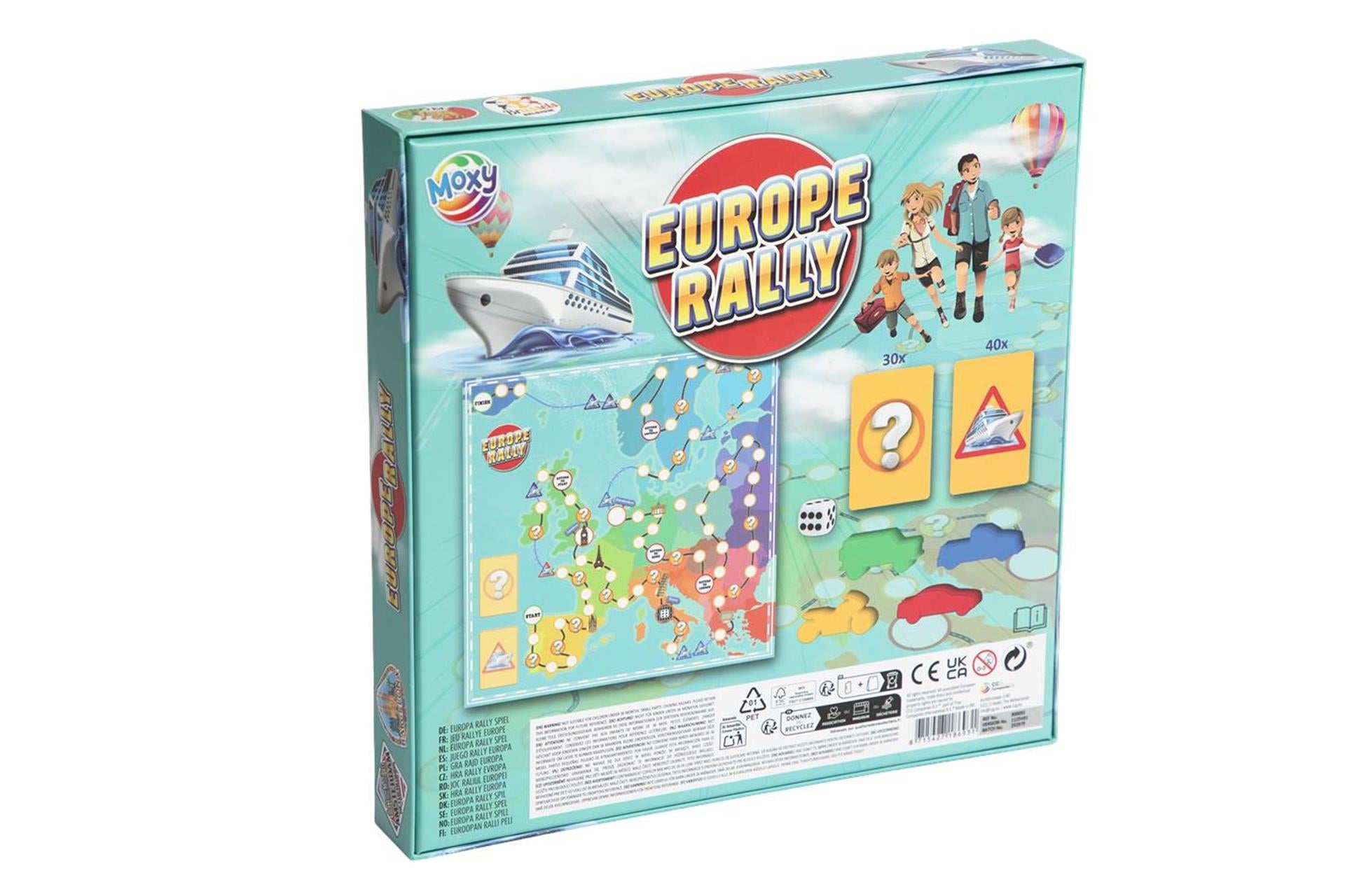 Moxy bordspel europe rally 24x25x4cm