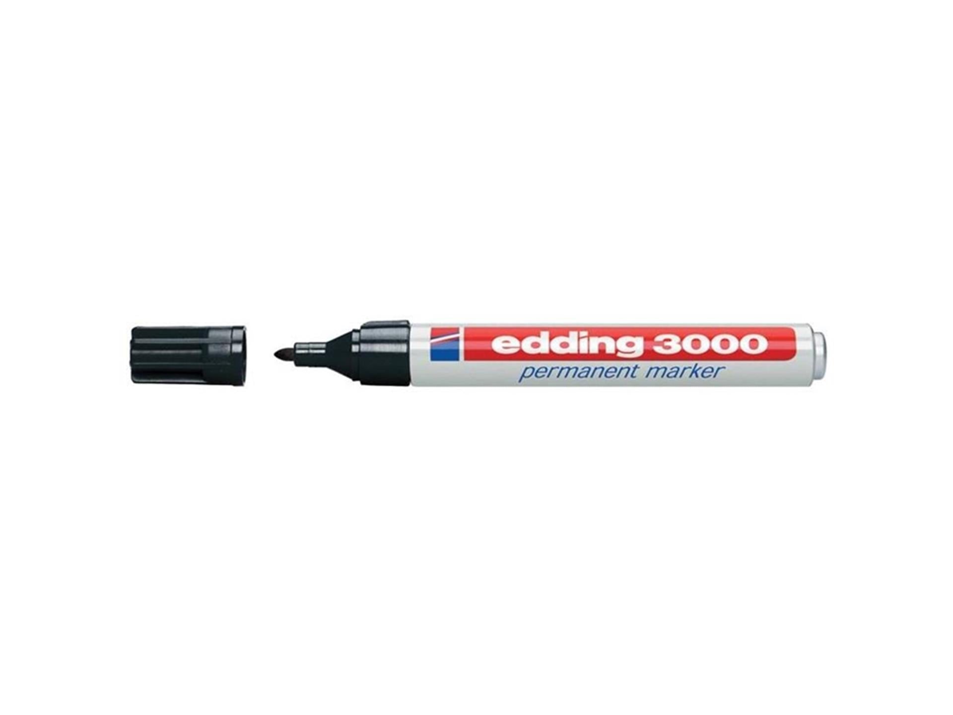 Edding permanent marker 3000 zwart 10st