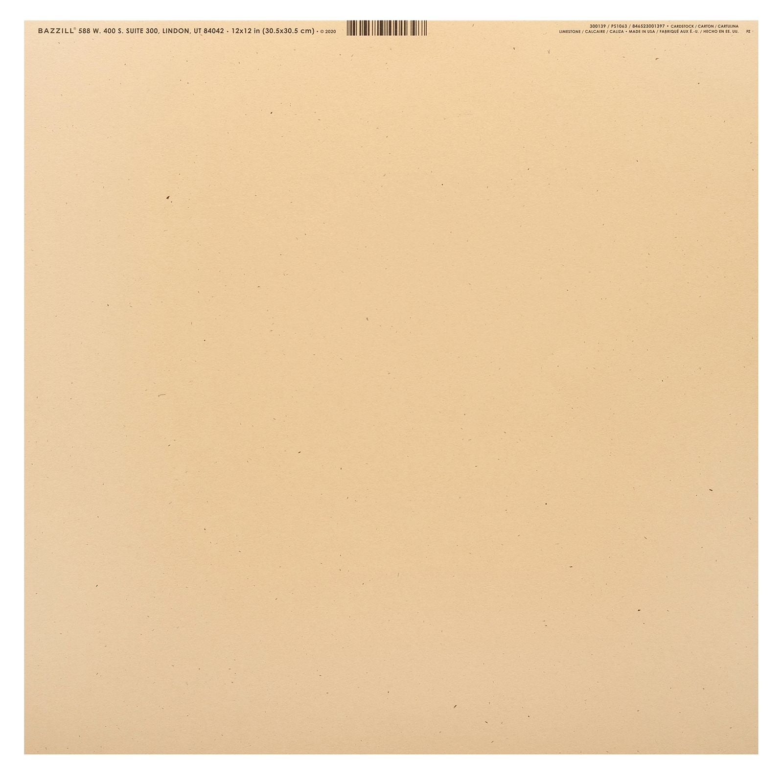 Bazzill • speckle cardstock 30,5x30,5cm limestone