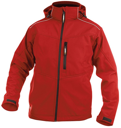 Dassy softshell tavira polyester rood s