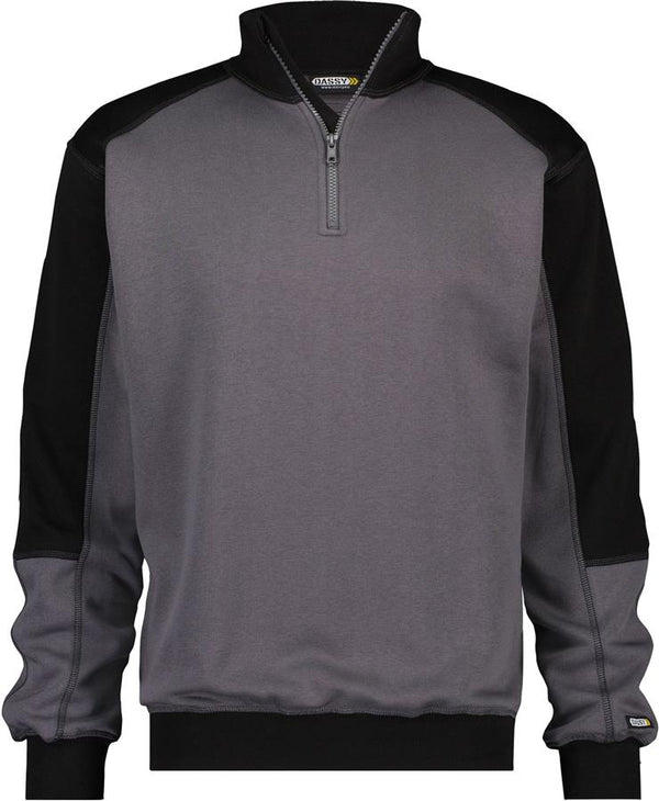 Dassy sweater basiel grijs zwart s