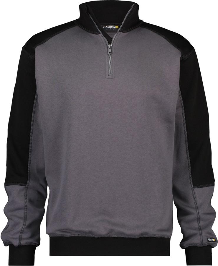 Dassy sweater basiel grijs zwart xl