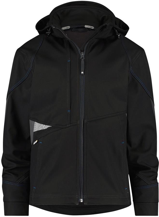 Dassy gravity softshell zwart grijs mt xxl