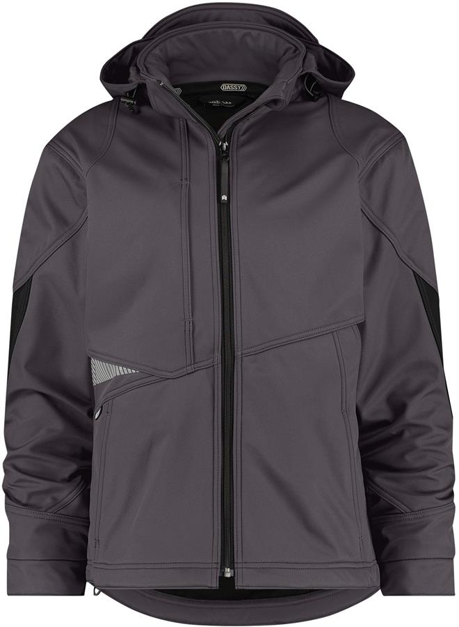 Dassy gravity softshell grijs zwart mt xxl