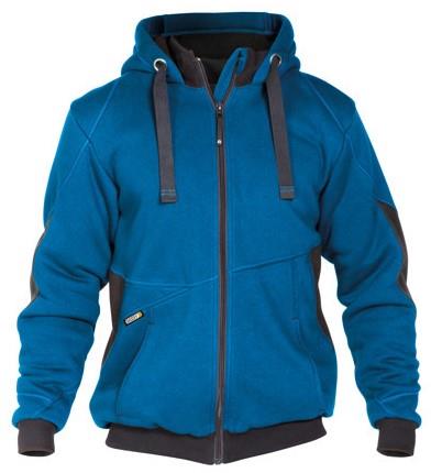 Dassy sweatshirt jas pulse azuurblauw antraciet xl