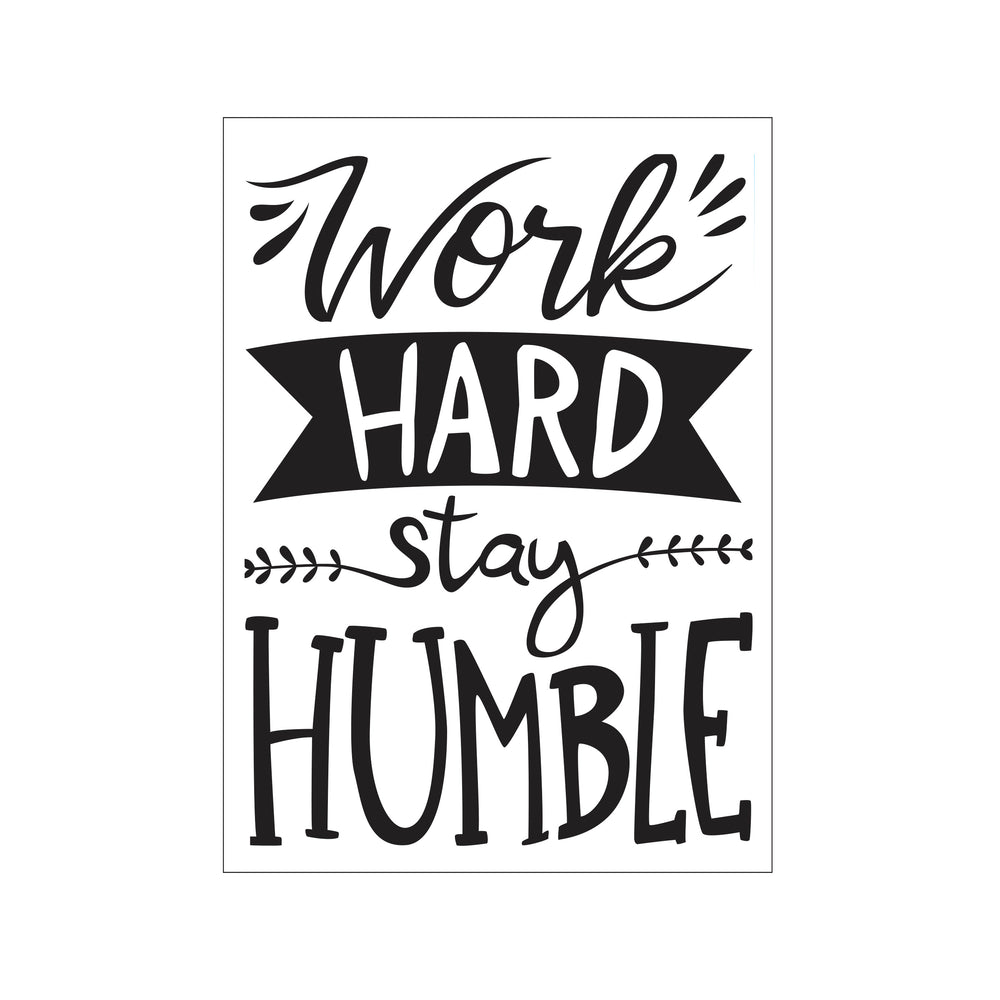 Darice • embossing sjabloon work hard stay humble
