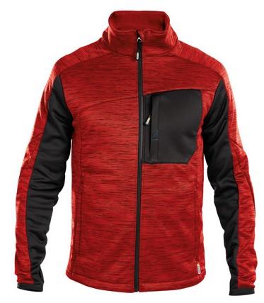Dassy midlayer vest convex rood zwart xl