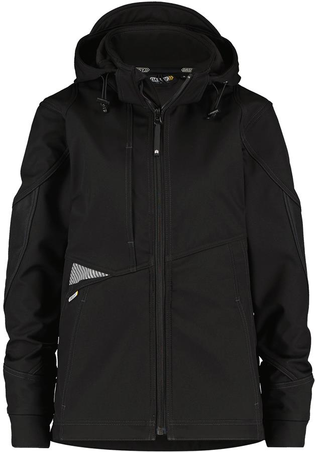 Dassy gravity women softshell zwart l