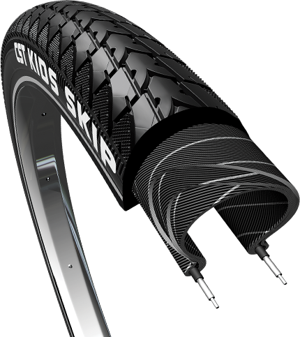 Pneu CST Skip Kids 20 x 1.75 47-406mm - noir avec reflet