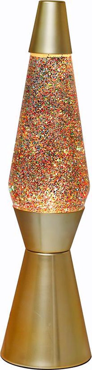 Lavalamp Goud Glitter, 40cm