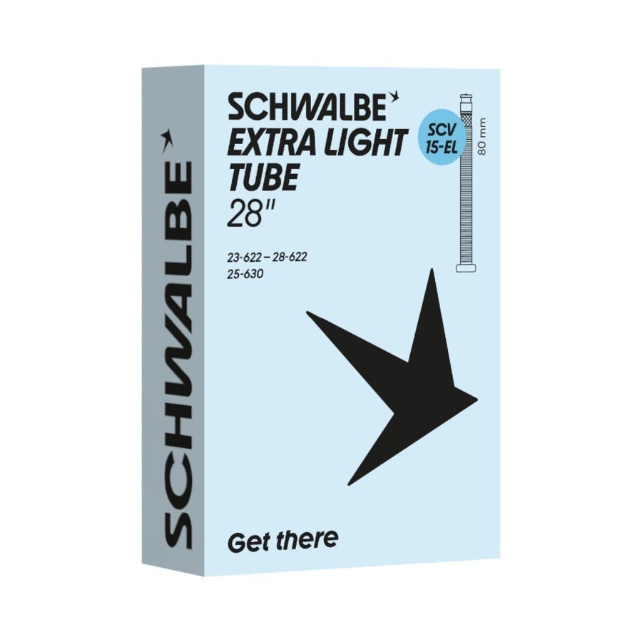 Schwalbe binnenband scv15-el 23 28-622 630 80mm zwart