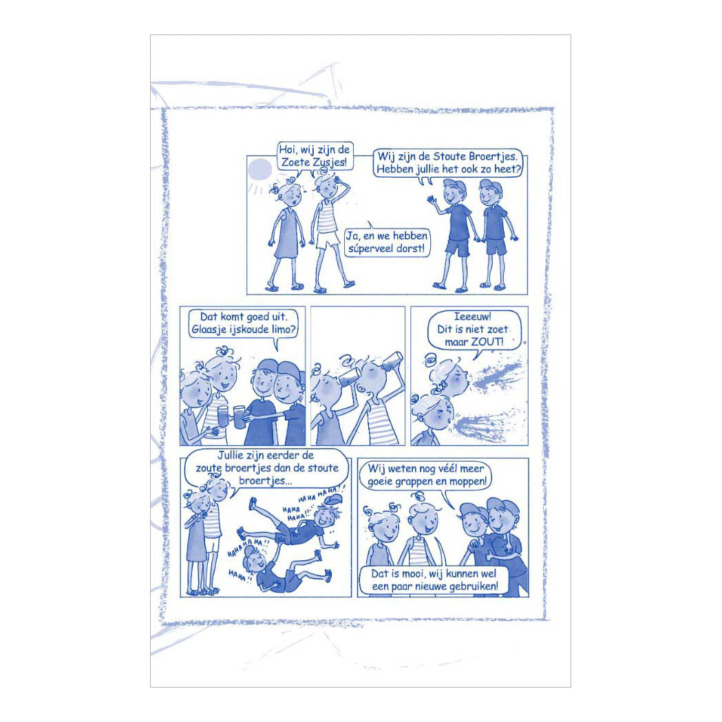 De lieve zusjes - de stoute broertjes moppenboek