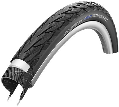 Schwalbe deltacruiser plus 28x15 8x13 8 37-622 28x1.40 zwart reflex