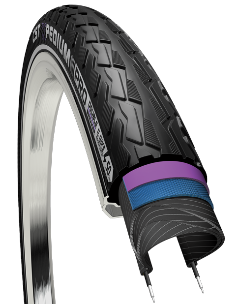 Cst Buitenband E-series 28 x 1.60 40-622mm zwart met reflectie