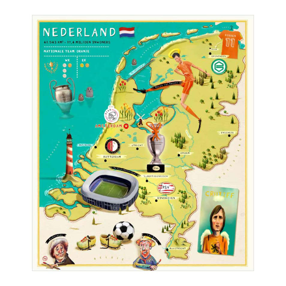 Centraal boekhuis wereld voetbal atlas
