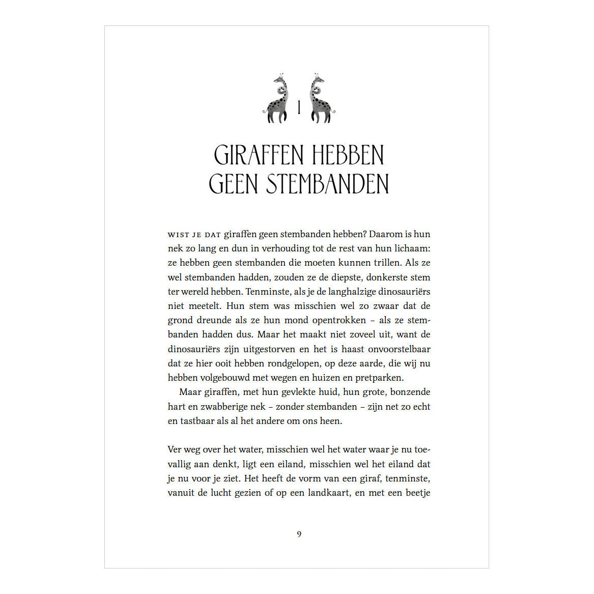 Centraal boekhuis het hart van een giraf is ongelooflijk groot