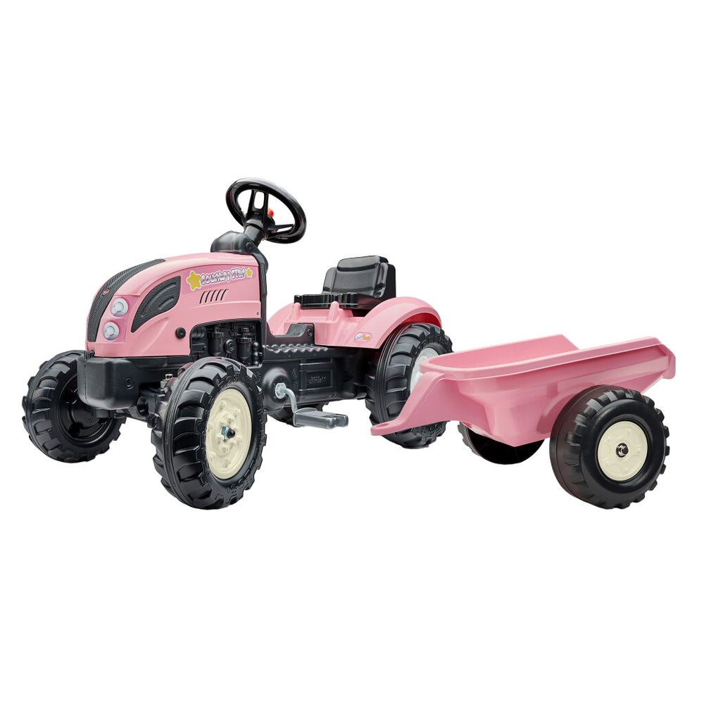 Falk tractor country farmer set roze 2+