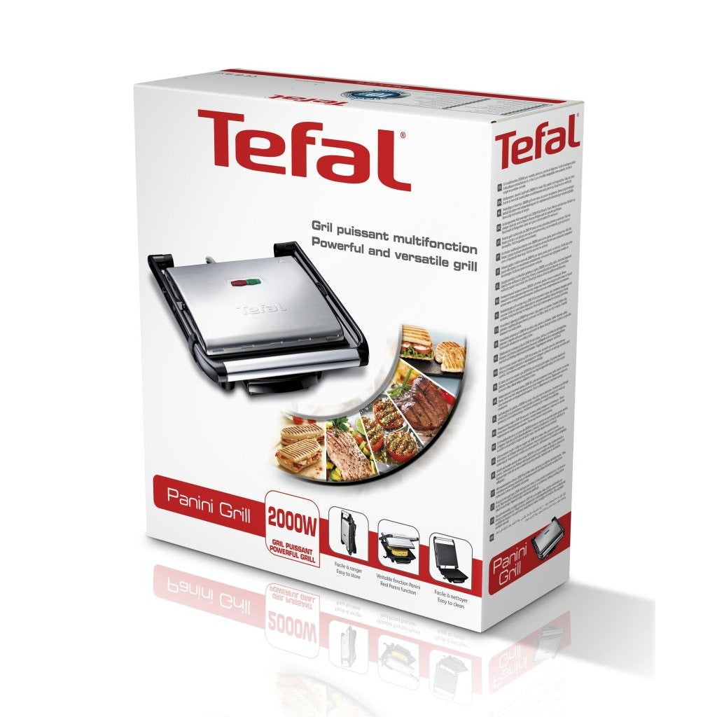 Tefal gc241d multifunctionele paninigrill 2000w zwart RVS