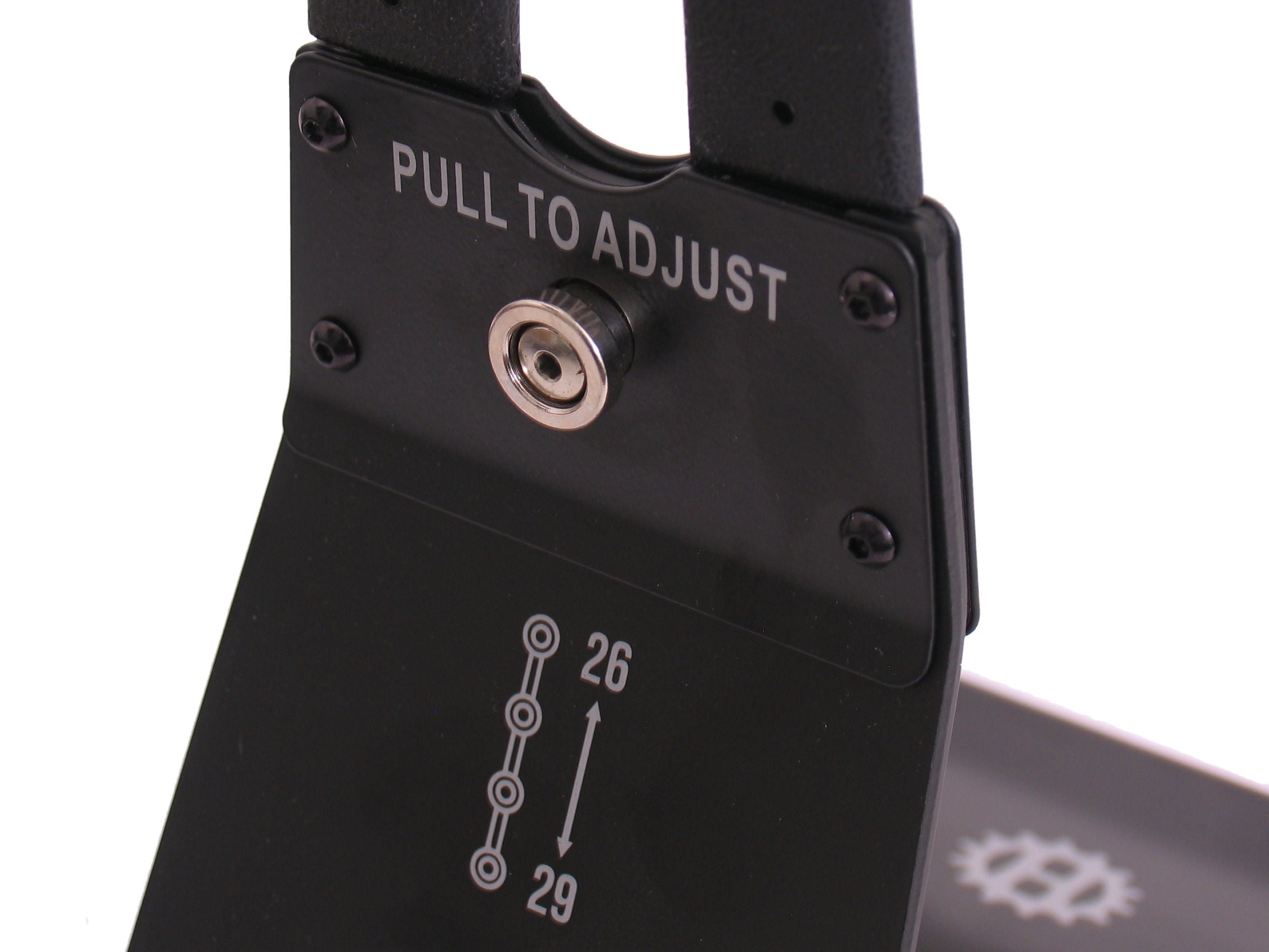 Showroomstandaard verstelbaar voor 26 t m 29 - zwart