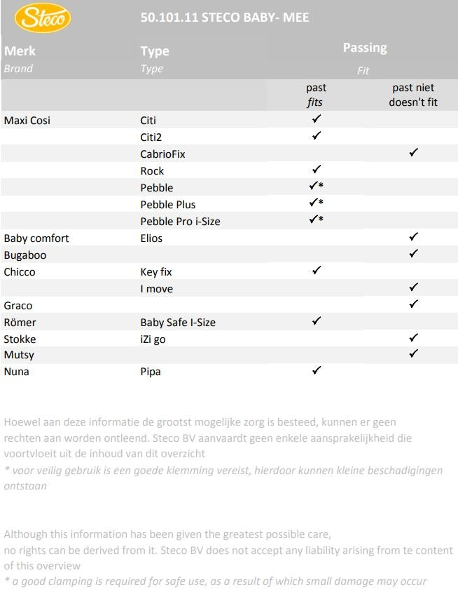 Steco baby-mee fiets