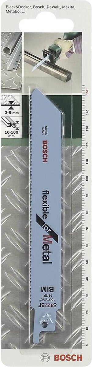 Bosch - reciprozaagblad bimetaal, s 922 bf flexible for metal