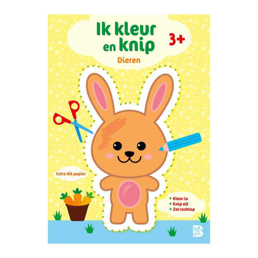 Standaard uitgeverij ik kleur en knip - dieren