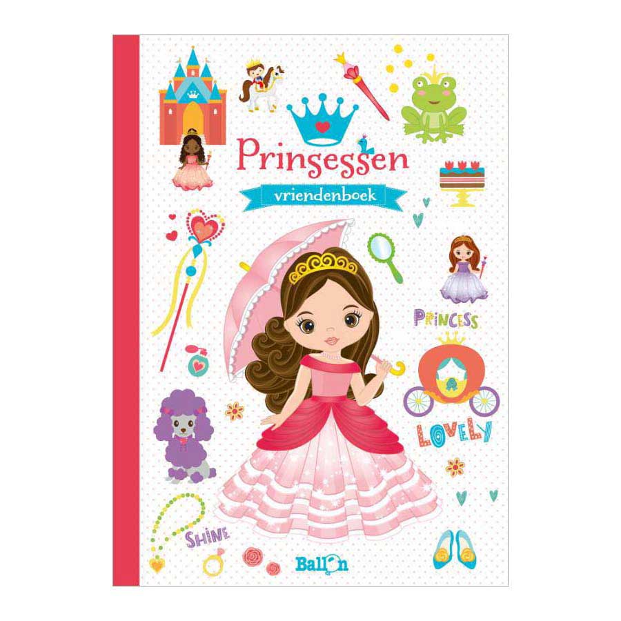 Merkloos sans marque vriendenboek prinsessen