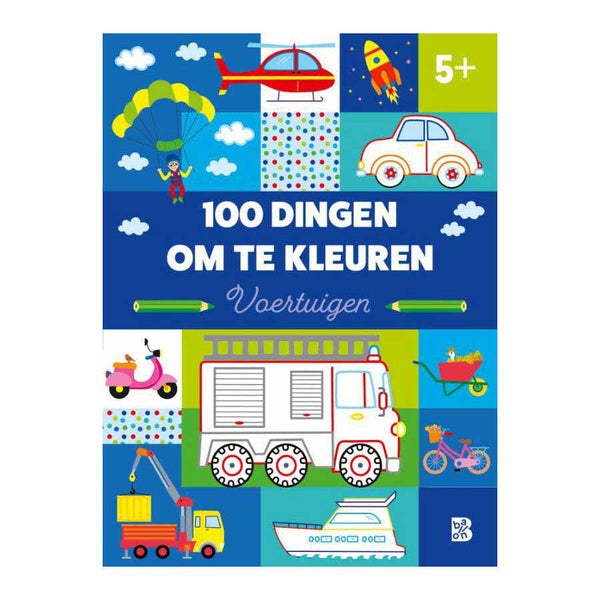 Standaard uitgeverij 100 dingen om te kleuren - voertuigen 3+