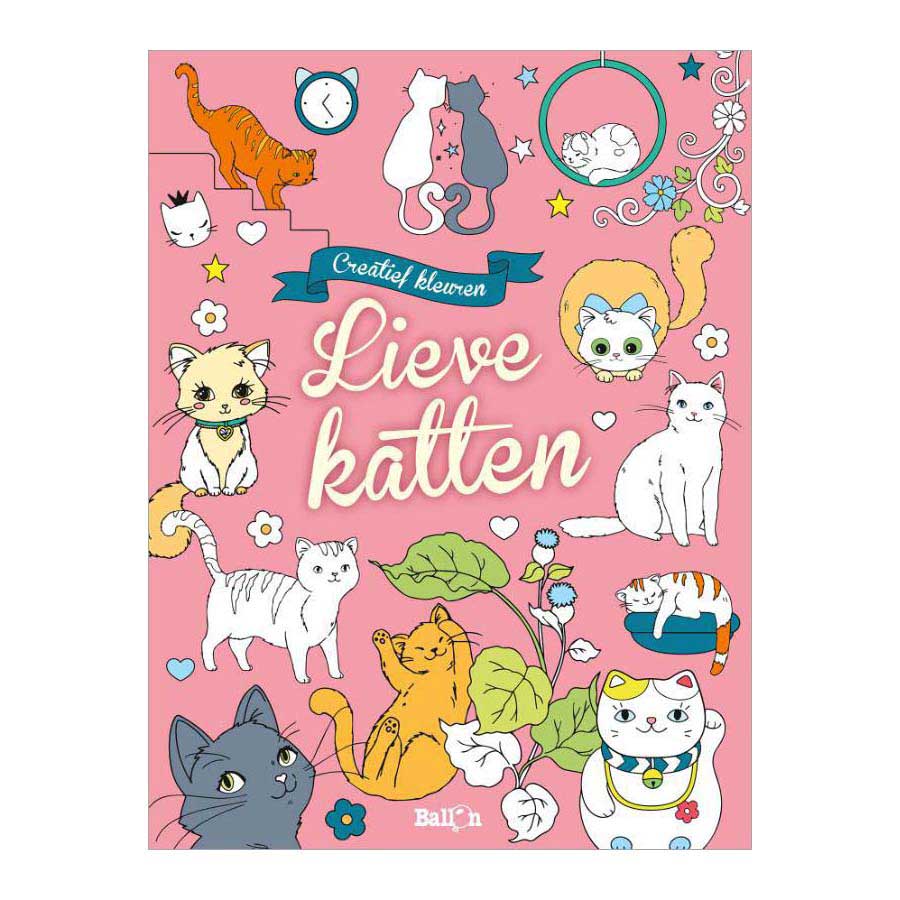 Standaard uitgeverij kleurboek lieve katten
