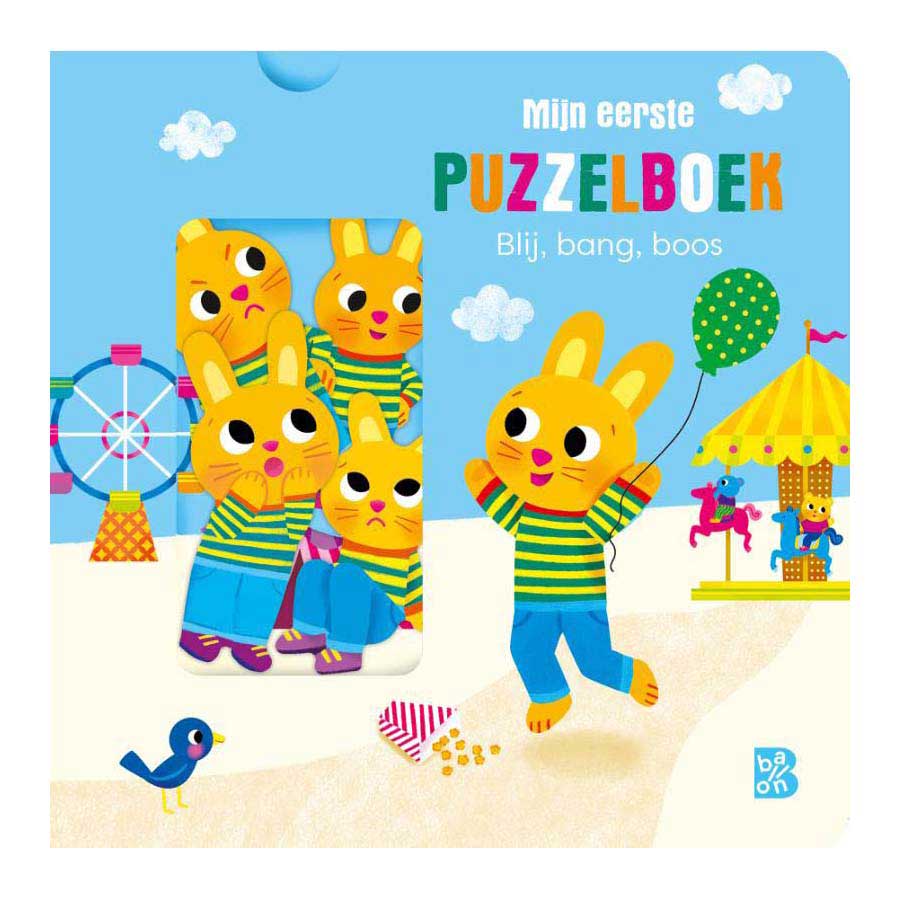 Merkloos sans marque puzzelboek - puzzelboek: blij, bang, boos