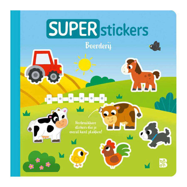 Standaard uitgeverij superstickers - boerderij 18m+